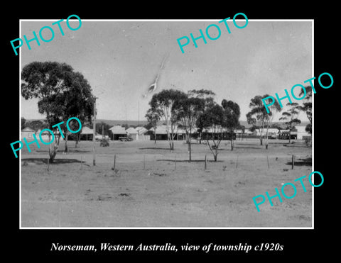 OLD LARGE HISTORIC PHOTO OF NORSEMAN WESTERN AUSTRALIA, VIEW OF TOWNSHIP c1920