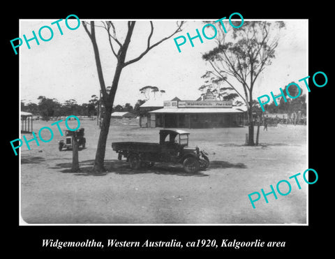 OLD LARGE HISTORIC PHOTO OF WIDGEMOOLTHA WESTERN AUSTRALIA, c1920 KALGOORLIE