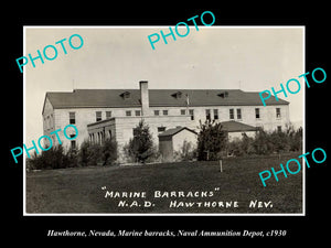 OLD LARGE HISTORIC PHOTO OF HAWTHORNE NEVADA, THE NAVAL AMMUNITION DEPOT c1920