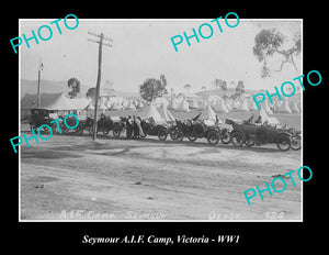 OLD LARGE HISTORIC PHOTO OF SEYMOUR, VICTORIA, AIF ARMY TRAINING CAMP WWI