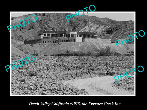 OLD LARGE HISTORIC PHOTO OF DEATH VALLEY CALIFORNIA, THE FURNACE CREEK INN c1928