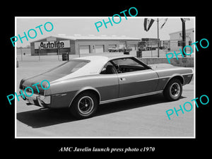 OLD LARGE HISTORIC PHOTO OF AMC JAVELIN CAR LAUNCH PRESS PHOTO c1970 2