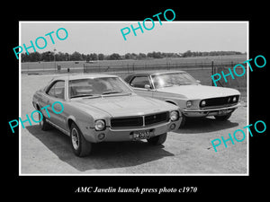 OLD LARGE HISTORIC PHOTO OF AMC JAVELIN CAR LAUNCH PRESS PHOTO c1970 3