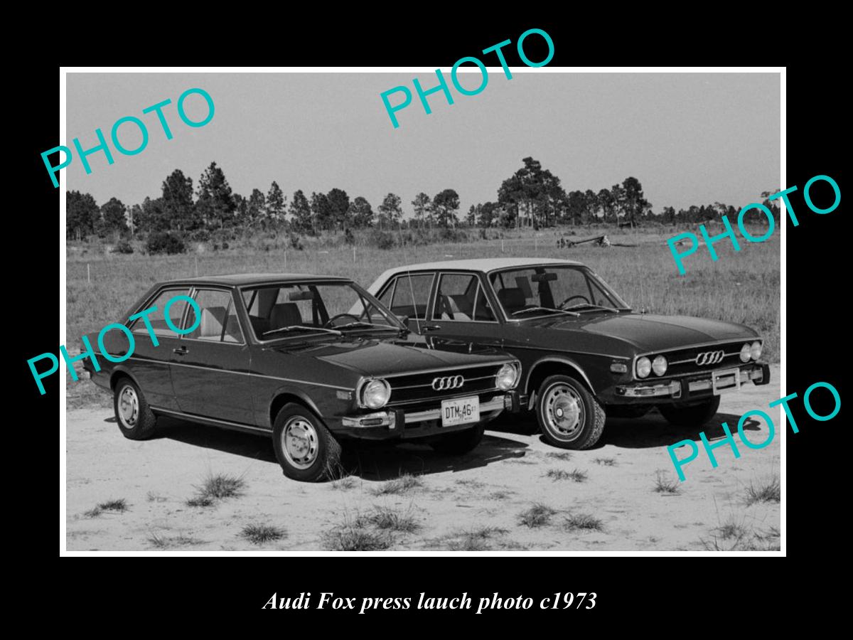 OLD LARGE HISTORIC PHOTO OF AUDI FOX CAR LAUNCH PRESS PHOTO c1972 3