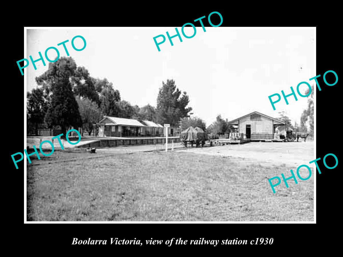 OLD LARGE HISTORIC PHOTO OF BOOLARRA VICTORIA, THE RAILWAY STATION 1930