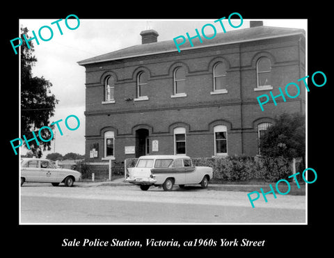 OLD LARGE HISTORIC PHOTO OF THE SALE POLICE STATION, c1960s VICTORIA