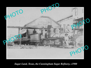 OLD LARGE HISTORIC PHOTO OF SUGAR LAND TEXAS, THE CUNNINGHAM SUGAR REFINERY 1900