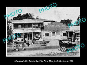 OLD LARGE HISTORIC PHOTO OF MUNFORDVILLE KENTUCKY, THE MUNFORDVILLE INN c1920