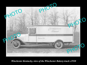 OLD LARGE HISTORIC PHOTO OF WINCHESTER KENTUCKY, WINCHESTER BAKERY TRUCK c1930