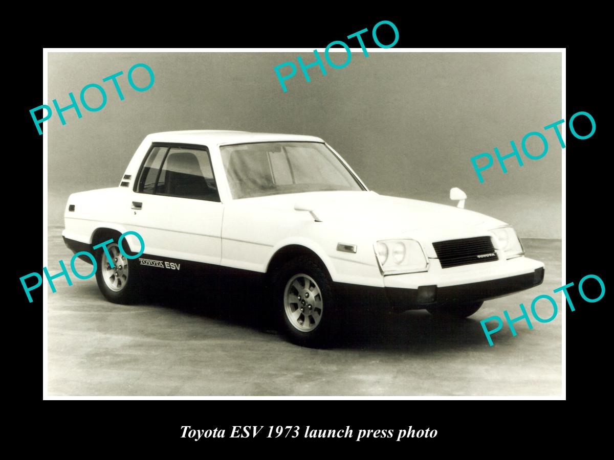 OLD LARGE HISTORIC PHOTO OF 1973 TOYOTA ESV CAR LAUNCH PRESS PHOTO 1