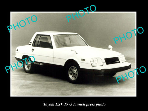 OLD LARGE HISTORIC PHOTO OF 1973 TOYOTA ESV CAR LAUNCH PRESS PHOTO 1