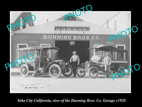 OLD LARGE HISTORIC PHOTO OF BURNS OREGON, THE BUICK & CHEVROLET CAR GARAGE c1941