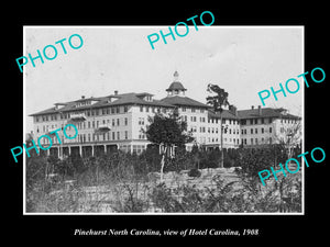 OLD LARGE HISTORIC PHOTO OF PINEHURST NORTH CAROLINA, THE HOTEL CAROLINA c1908