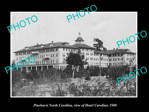 OLD LARGE HISTORIC PHOTO OF PINEHURST NORTH CAROLINA, THE HOTEL CAROLINA c1908