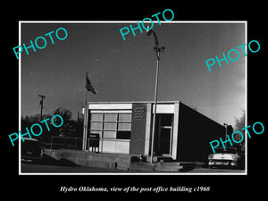 OLD LARGE HISTORIC PHOTO OF HYDRO OKLAHOMA, THE TOWN POST OFFICE c1960