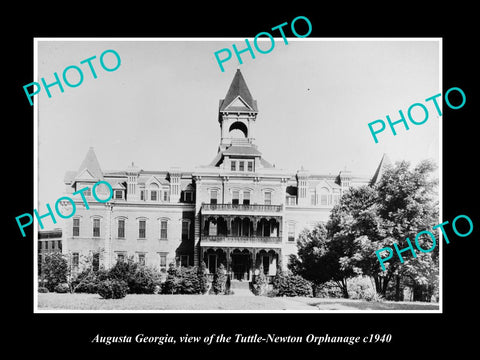 OLD LARGE HISTORIC PHOTO AUGUSTA GEORGIA, VIEW OF THE TUTTLE ORPHANAGE c1940