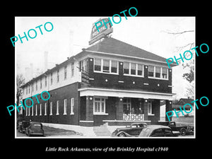 OLD LARGE HISTORIC PHOTO OF LITTLE ROCK ARKANSAS, THE BRINKLEY HOSPITAL c1940