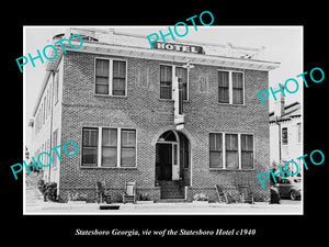 OLD LARGE HISTORIC PHOTO OF STATESBORO GEORGIA, VIEW OF STATESBORO HARBOR c1940