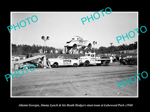 OLD LARGE HISTORIC PHOTO OF ATLANTA GEORGIA, THE DEATH DODGERS SUNT TEAM c1940 1