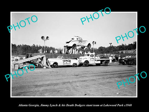 OLD LARGE HISTORIC PHOTO OF ATLANTA GEORGIA, THE DEATH DODGERS SUNT TEAM c1940 1