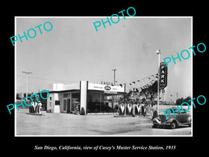 OLD LARGE HISTORIC PHOTO OF SAN DIEGO CALIFORNIA, THE FORD CAR DEALERSHIP c1935