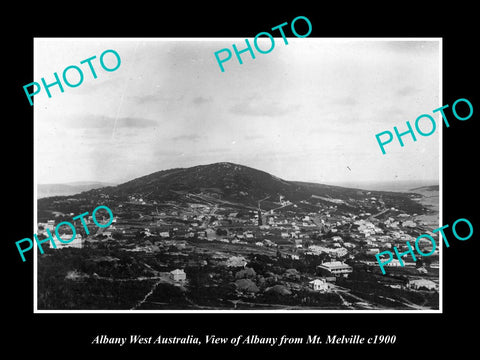 OLD LARGE HISTORIC PHOTO OF ALBANY WEST AUSTRALIA, VIEW OF THE TOWN c1900