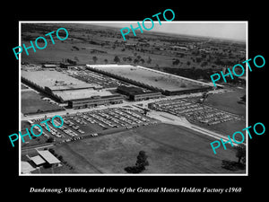 OLD LARGE HISTORIC PHOTO OF DANDENONG VICTORIA, THE HOLDEN GMH FACTORY c1960