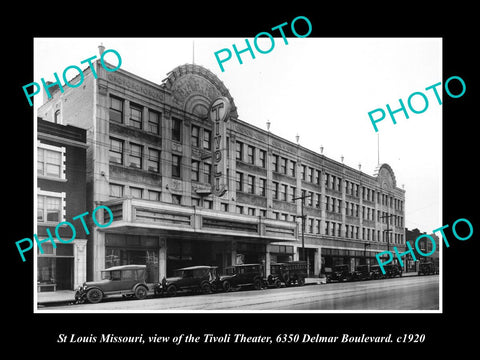 OLD LARGE HISTORIC PHOTO OF St LOUIS MISSOURI, VIEW OF THE TIVOLI THEATER c1920