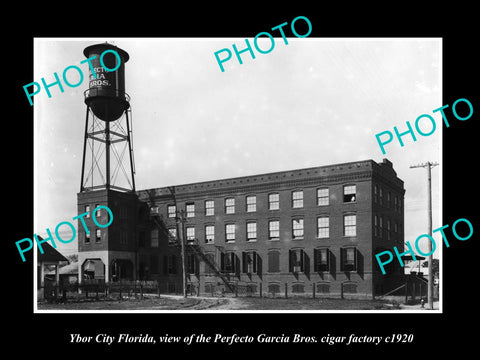 OLD LARGE HISTORIC PHOTO OF YBOR CITY FLORIDA, THE PERFECTO CIGAR FACTORY c1920