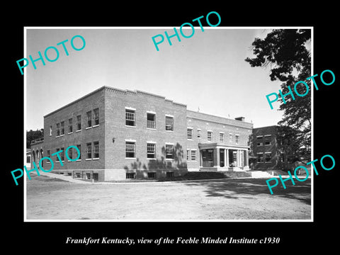 OLD LARGE HISTORIC PHOTO OF FRANKFORT KENTUCKY, THE FEEBLE MINDED INSTITUTE 1930