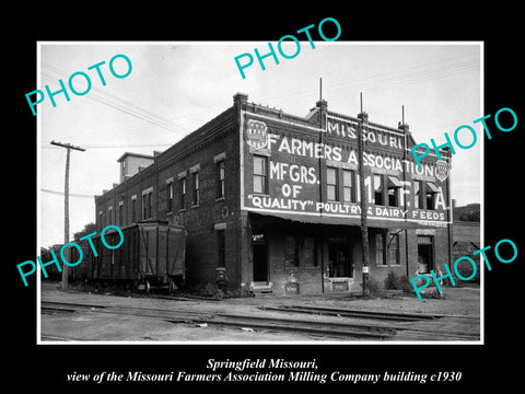 OLD LARGE HISTORIC PHOTO OF SPRINGFIELD MISSOURI, THE FARMERS ASSOCIATION c1930