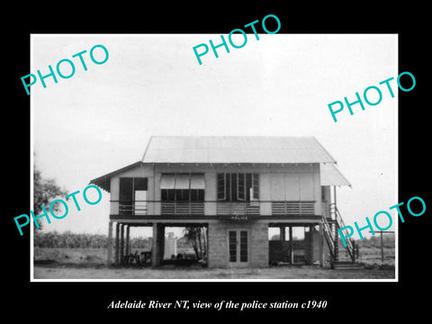 OLD LARGE HISTORIC PHOTO OF ADELAIDE RIVER NORTHERN TERRITORY POLICE STATION 194