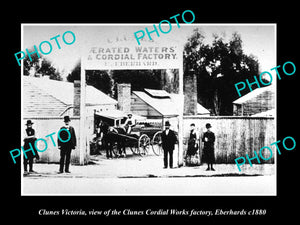 OLD LARGE HISTORIC PHOTO OF CLUNES VICTORIA, THE EBERHARD CORDIAL WORKS c1880