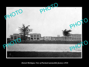 OLD LARGE HISTORIC PHOTO OF DETROIT MICHIGAN, THE PACKARD MOTOR CAR Co c1910