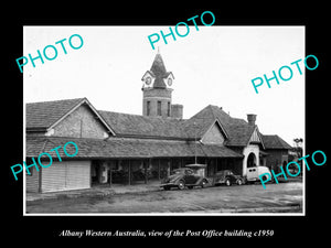 OLD LARGE HISTORIC PHOTO OF ALBANY WESTERN AUSTRALIA, THE POST OFFICE c1950