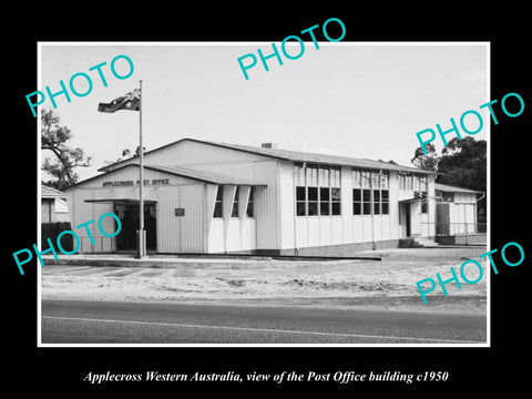 OLD LARGE HISTORIC PHOTO OF APPLECROSS WESTERN AUSTRALIA, THE POST OFFICE c1950