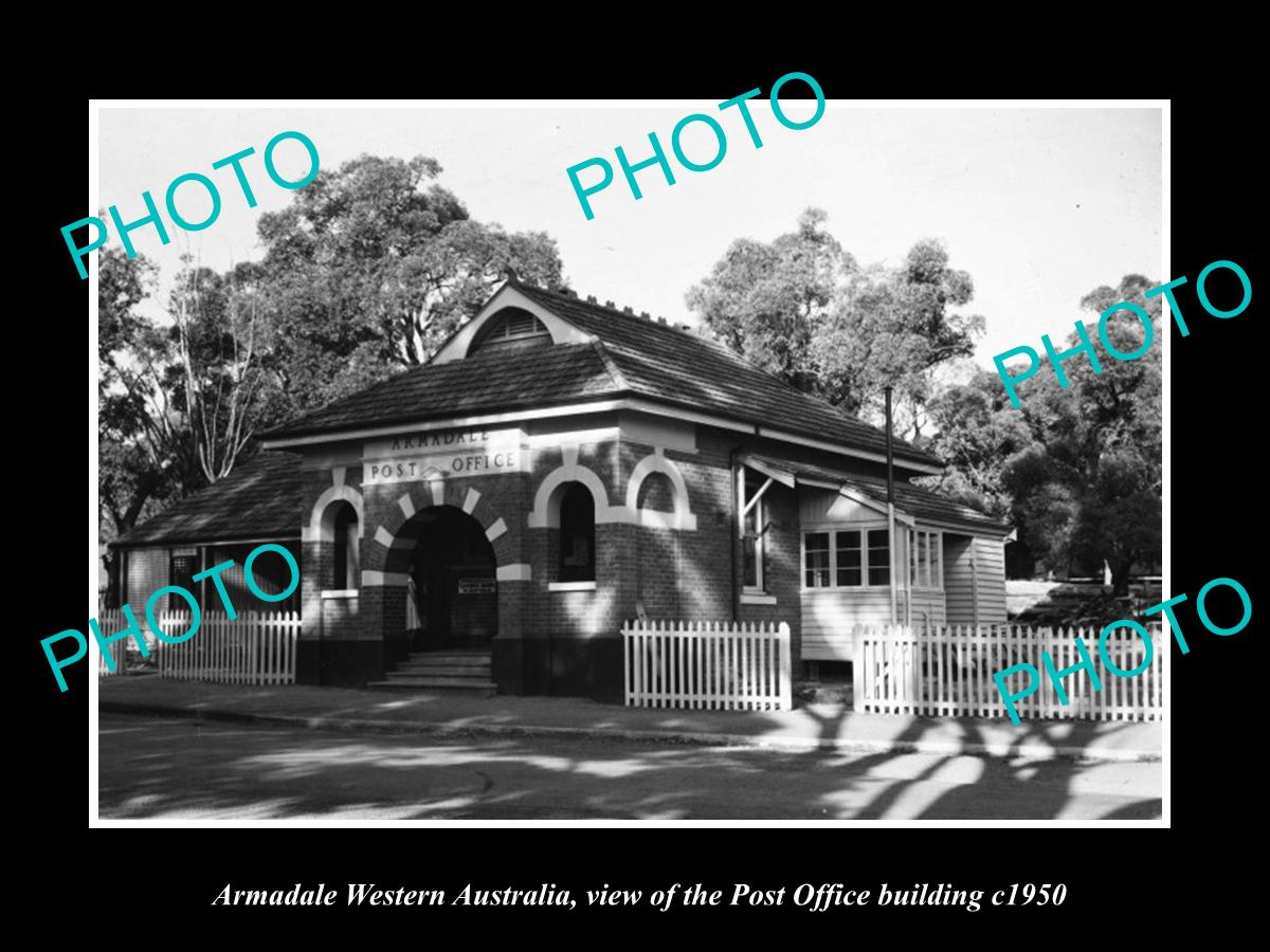 OLD LARGE HISTORIC PHOTO OF ARMADALE WESTERN AUSTRALIA, THE POST OFFICE c1950