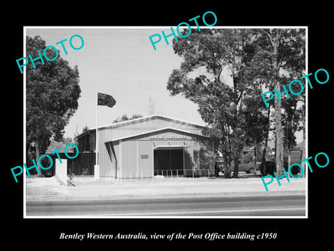 OLD LARGE HISTORIC PHOTO OF BENTLEY WESTERN AUSTRALIA, THE POST OFFICE c1950