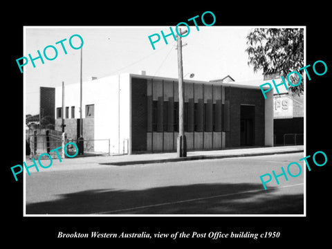 OLD LARGE HISTORIC PHOTO OF BROOKTON WESTERN AUSTRALIA, THE POST OFFICE c1950