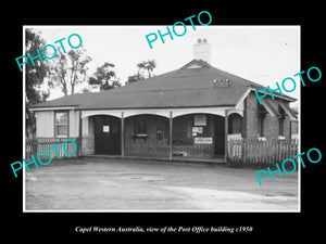 OLD LARGE HISTORIC PHOTO OF CAPEL WESTERN AUSTRALIA, THE POST OFFICE c1950