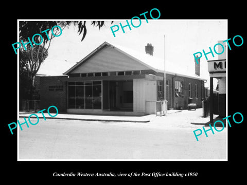 OLD LARGE HISTORIC PHOTO OF CUNDERDIN WESTERN AUSTRALIA, THE POST OFFICE c1950