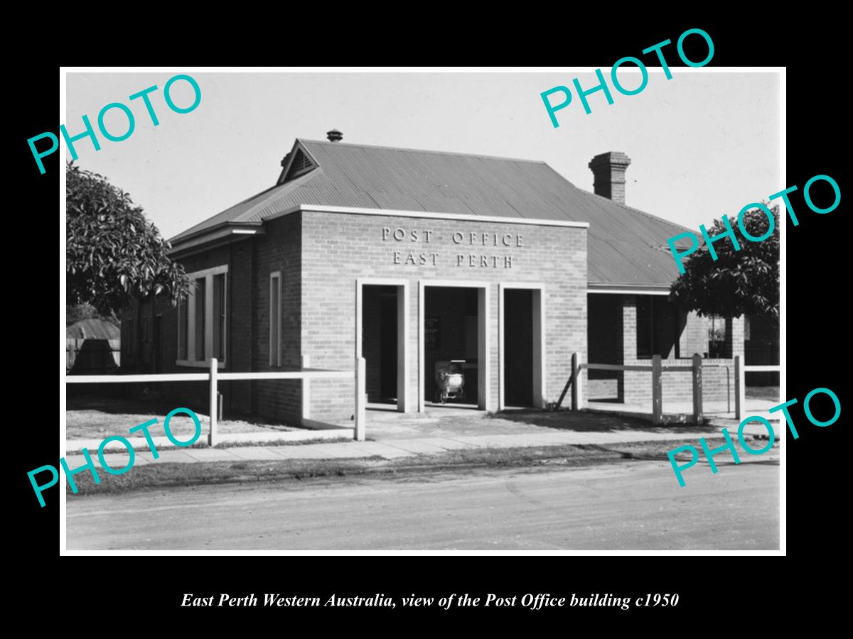 OLD LARGE HISTORIC PHOTO OF EAST PERTH WESTERN AUSTRALIA, THE POST OFFICE c1950