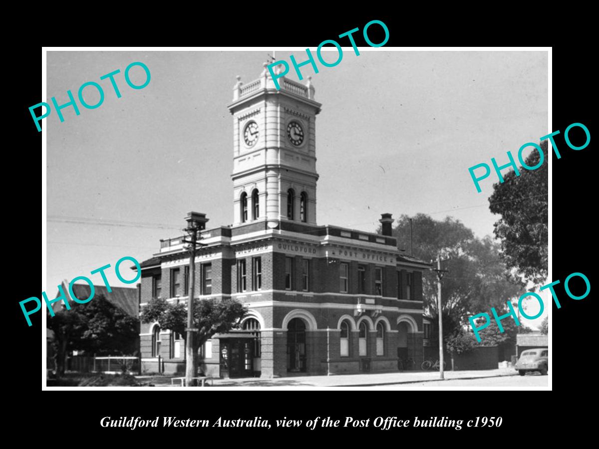 OLD LARGE HISTORIC PHOTO OF GUILDFORD WESTERN AUSTRALIA, THE POST OFFICE c1950