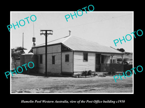 OLD LARGE HISTORIC PHOTO OF HAMELIN POOL WESTERN AUSTRALIA, THE POST OFFICE 1950