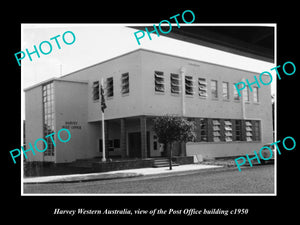 OLD LARGE HISTORIC PHOTO OF HARVEY WESTERN AUSTRALIA, THE POST OFFICE c1950