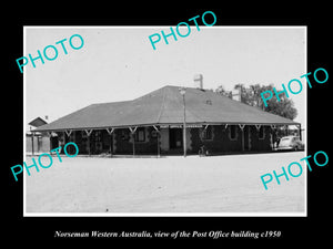 OLD LARGE HISTORIC PHOTO OF NORSEMAN WESTERN AUSTRALIA, THE POST OFFICE c1950