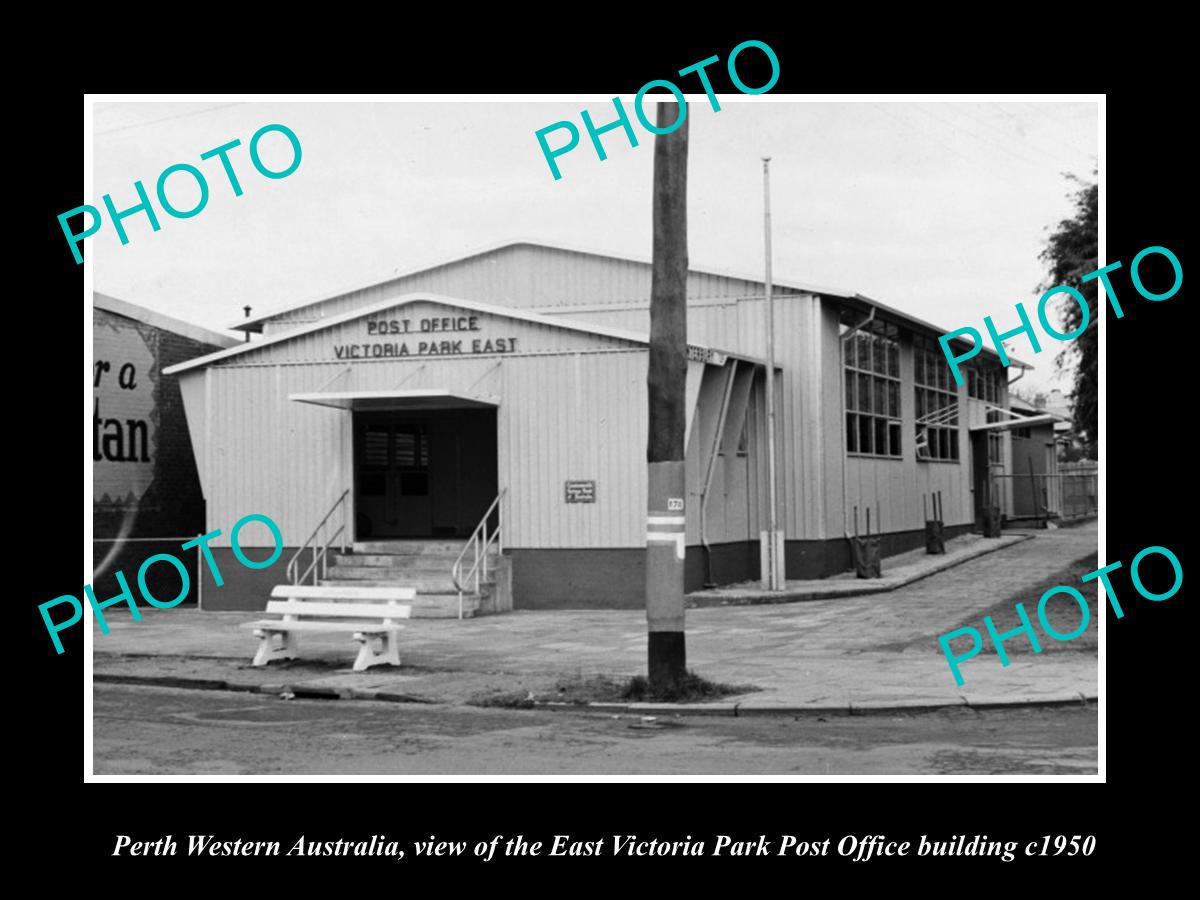 OLD HISTORIC PHOTO OF EAST VICTORIA PARK WESTERN AUSTRALIA, THE POST OFFICE 1950