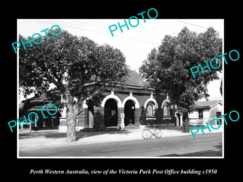 OLD LARGE HISTORIC PHOTO OF VICTORIA PARK WESTERN AUSTRALIA POST OFFICE c1950