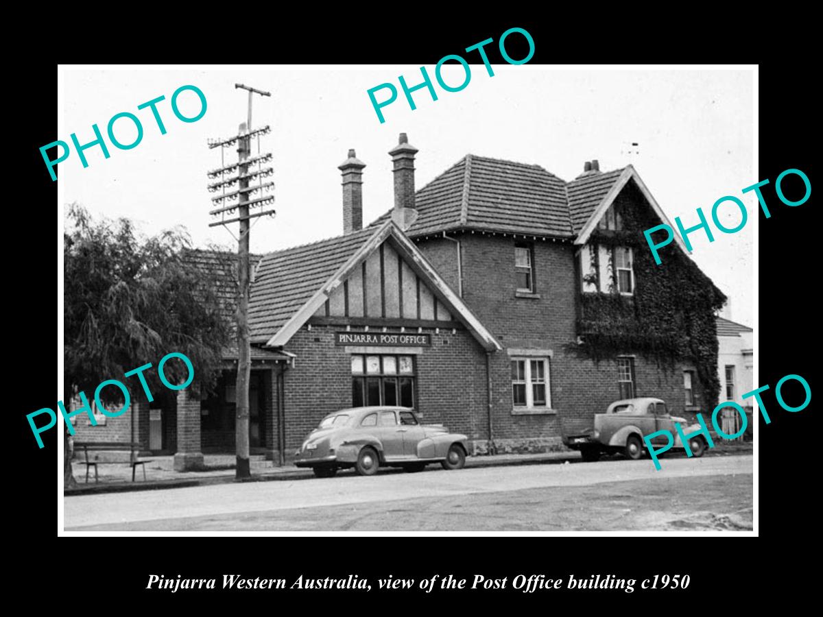 OLD LARGE HISTORIC PHOTO OF PINJARRA WESTERN AUSTRALIA, THE POST OFFICE c1950