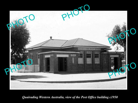 OLD LARGE HISTORIC PHOTO OF QUAIRADING WESTERN AUSTRALIA, THE POST OFFICE c1950